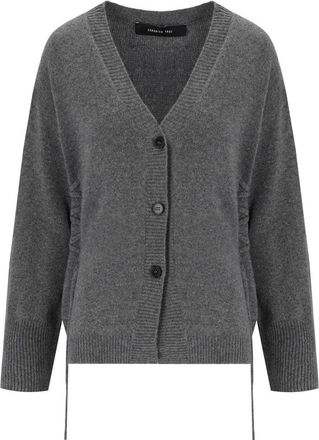 Federica Tosi Grey Cardigan With Laces