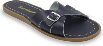 Salt-Water Womens Classic Slides Sandal In Navy