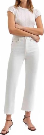 Daze Shy Girl Crop Flare Jeans In Lamb Vintage