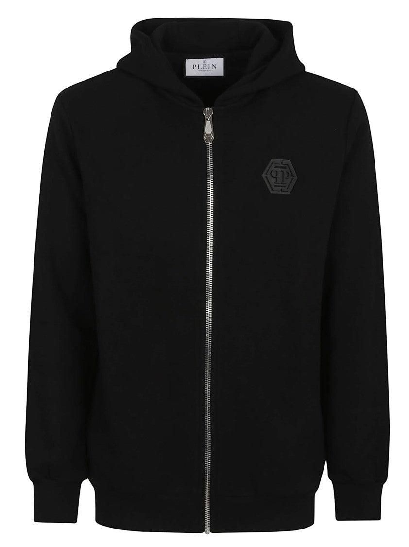 パーカー・フーディ PHILIPP PLEIN Men Hoodies MJB2721 PJY002N Black Philipp Plein Zip-throughs, male, Black, Size: M Black