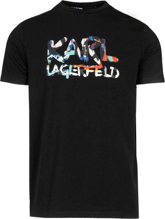 Karl Lagerfeld T-shirt - Heren - T-shirts - Zwart - M - Katoen - Tops