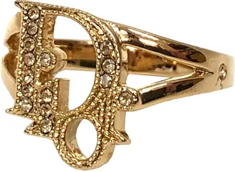 Dior Gold Metal Band Ring (Pre-Owned)