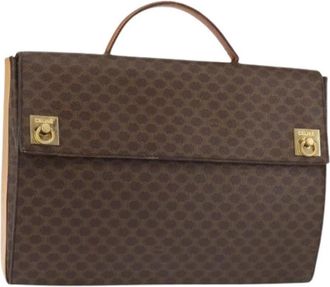 Celine Pre-owned Vintage Leren Handtas - Dames - Vintage Handtas - Bruin - ONE Size - Leer - Vintage