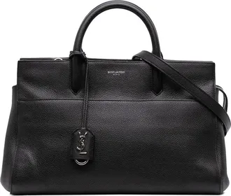 Saint Laurent Pre-owned Saint Laurent Small Grained Calfskin Cabas Rive Gauche Satchel Ladies 4W1HK3CA7WRL079J