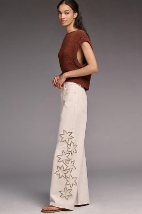 Rolla's Sailor Cotton High-Rise Relaxed Wide-Leg Jeans