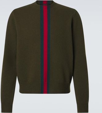 Gucci Web Stripe wool sweater