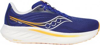 Saucony Mens Ride 18 Running Shoes In Azurite Pollen