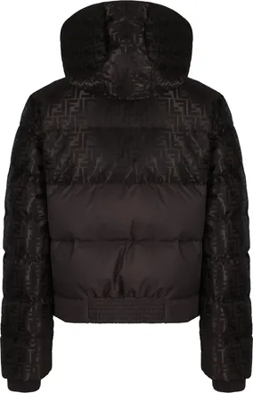 Fendi Womens Padded Parka Brown Cotton Puffer Jackets