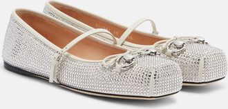 Gucci Horsebit embellished leather ballet flats