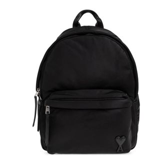Ami Marcel Backpack - unisex - Rugzakken - Zwart - ONE Size - Leer - Tassen