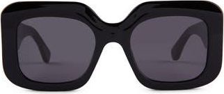 DIFF Eyewear Giada 52mm Square Sunglasses in Grey at Nordstrom Rack