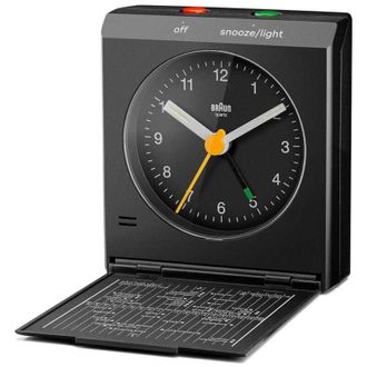 Braun BC 05 B sveglia pieghevole al quarzo nera compatta