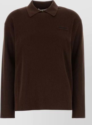 Miu Miu virgin wool polo shirt