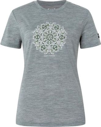 super.natural Ornament Tee Merinoshirt f&uuml;r Damen | grau