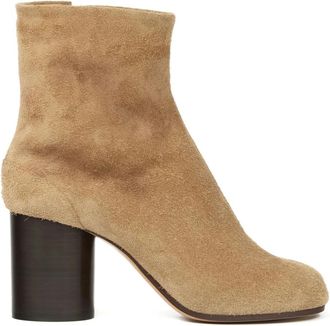 Maison Margiela Tabi Enkellaarsjes - Dames - Laarzen met Hak - Bruin - 37 EU - Leer - Schoenen