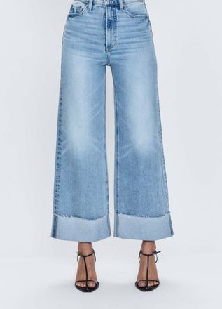 Pistola Denim Lana Crop Cuff High Rise Jean In Denim
