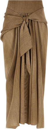 Ermanno Scervino Beige Polyester Mini Womens Skirt