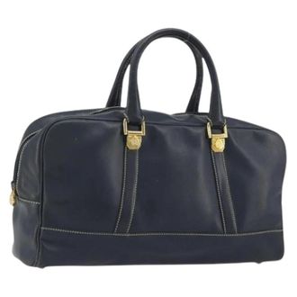 Loewe Pre-owned Hand Bag - Dames - Vintage Handtas - Blauw - ONE Size - Leer - Vintage