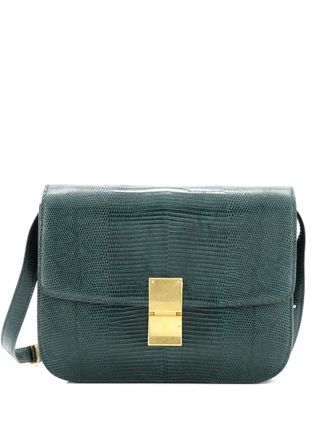 Celine Classic Box Bag Lizard Medium shoulder bag - Groen