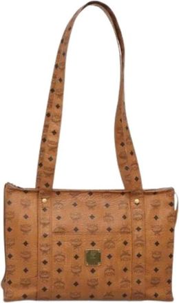MCM Pre-owned Tote Bags, female, Brown, Size: ONE SIZE Pre-owned Tote Bag