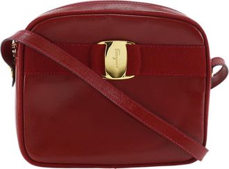 Ferragamo Pre-owned Ferragamo Leather Vara Bow Crossbody Ladies RUQMPDDEZXMOGAA0
