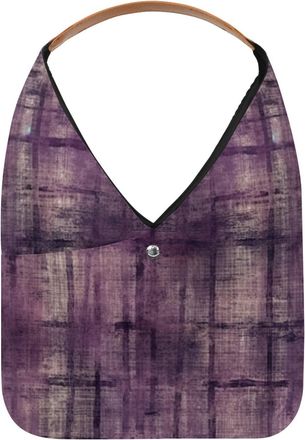 Generic Purple Vintage Mottled Pattern Reusable Lightweight Grocery Bags - Foldable Into Compact Pouch, Washable & Sturdy, Multipurpose for Shopping and Trave