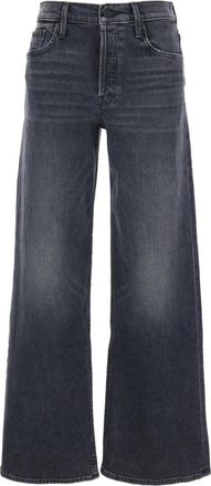 Mother Zwarte Smoothie Sneak Jeans - Dames - Loose Fit Jeans - Zwart - W30 - Jeans