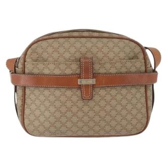 Celine Pre-owned Cross Body Bags, female, Beige, Size: ONE SIZE Pre-owned Canvas Crossbody Bag