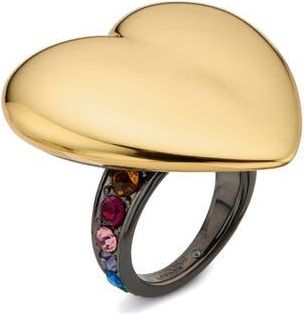 Kurt Geiger Heart Statement Cocktail Ring in Multi at Nordstrom, Size 7