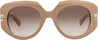 Chlo&eacute; Square-Frame Recycled Acetate Sunglasses
