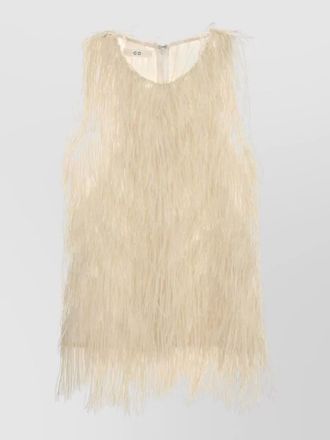 Co embellished nylon blend jacket