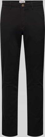 Jack & Jones Jack & Jones Slim Fit Hose mit Ges&auml;&szlig;taschen Modell MARCO in Black, Gr&ouml;&szlig;e 27/30