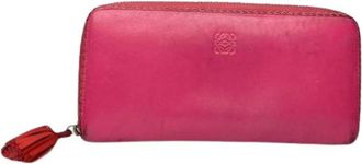 Loewe Pre-owned Wallet - Dames - Vintage Accessoires - Roze - ONE Size - Leer - Vintage