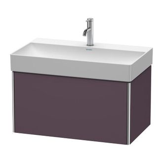 Duravit Duravit Xsquare Unidad De Tocador De Pared 78.4x46.0 Cm,1 Extra&iacute;ble, Para Lavabo Durasquare 235380, Color (frente/cuerpo): Berenjena Seda Laca Mate - 
