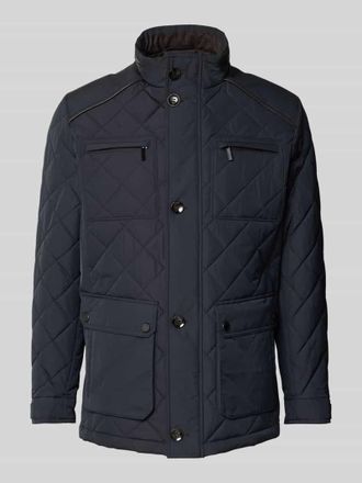 Bugatti Steppjacke mit Stehkragen in Marine, Gr&ouml;&szlig;e 48