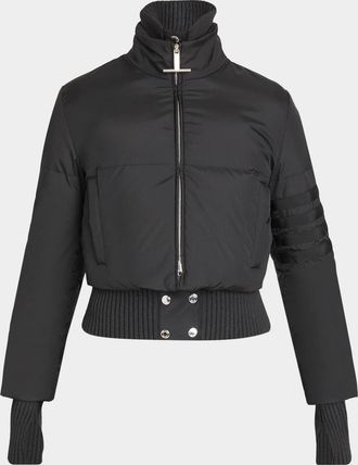 Thom Browne Cropped Tech Down Jacket