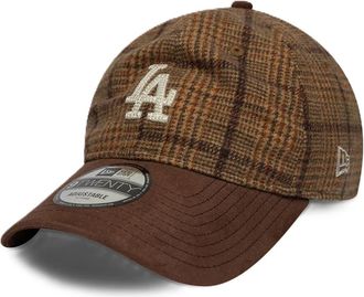 New Era Mix Check 9Twenty Cap - unisex - Accessoires - Bruin - Maat: ONE Size Katoen