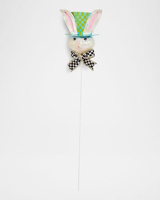 MacKenzie-Childs Calico Top Hat Rabbit Pick