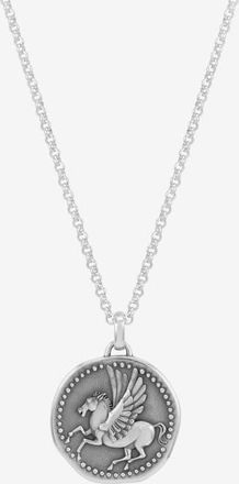 Dower & Hall Mens Overcome and Thrive Pegasus Talisman Necklace in Sterling Silver at Nordstrom, Size 22