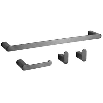 Rea Juego De Perchas Para Ba&ntilde;o Rea Mati Titanium