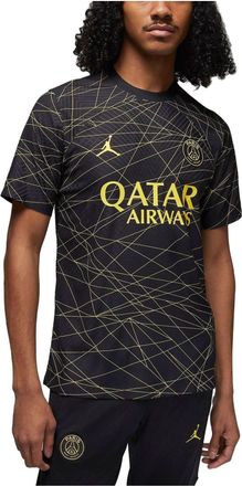 Nike Jordan Air Jordan x Paris Saint-Germain 2022/23 Match Fourth Dri-FIT ADV Soccer Jersey Black Yellow DR3797-010