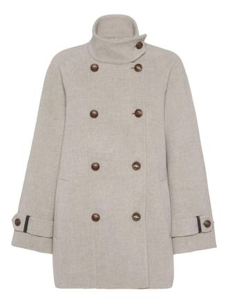 コート BRUNELLO CUCINELLI Woman Coat Grey MG5017835P C7958 Coats, overcoats, leather jackets and lightweight down
