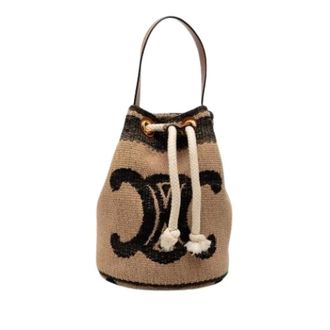 Celine Pre-owned Bucket Bags, female, Brown, Size: ONE SIZE Pre-owned Raffia Bucket Bag