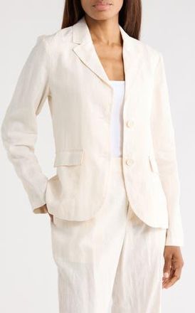 James Perse Linen Blazer in Alabaster at Nordstrom Rack, Size 4