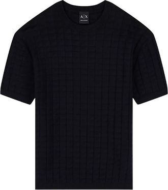 A|X Armani Exchange Regular Fit Pullover - Heren - Ronde hals truien - Blauw - XL - Truien & Vesten