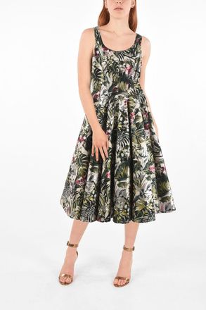 Philipp Plein COUTURE Trapeze Dress ITS YOUR DECISION sleeveless Floral Print Philipp Plein