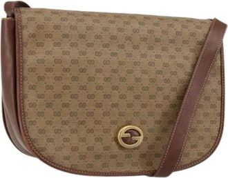 Gucci Pre-owned Cross Body Bags, female, Brown, Size: ONE SIZE Pre-owned Leather Cross Body Bag