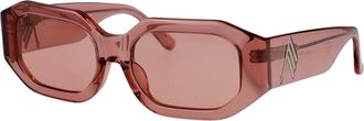 The Attico Blake Zonnebril - Dames - Zonnebrillen - Roze - 55 MM - Accessoires