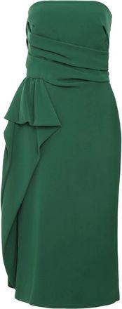 Max Mara Cady Bustier Jurk - Dames - Casual kleedjes - Groen - L - Katoen - Kleedjes