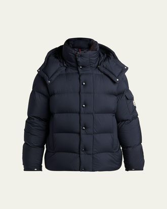 Moncler Mens Quilted Hooded Puffer Jacket